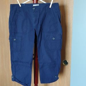 Blue cargo capris